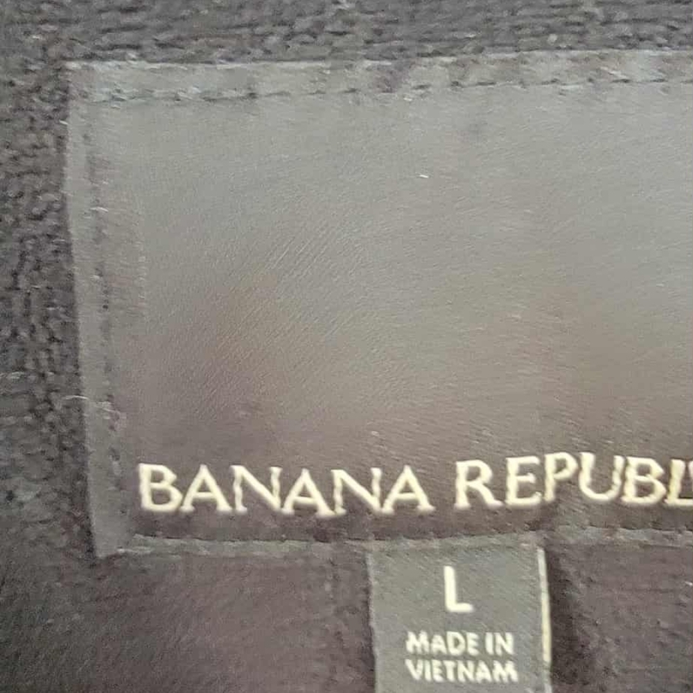 Banana Republic Men’s Puffer Bomber Jacket L Brown Water Resistant Sherpa Collar - Picture 4 of 16